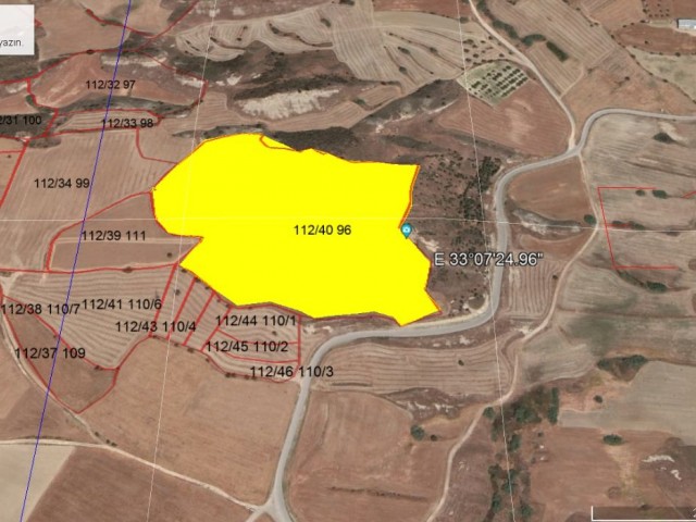 GİRNE, HİSARKÖY'de TÜRK TAPULU 39.5 DÖNÜM ( 52,581 m2 ) FASIL 96 İMARLI TİCARİ ARAZİ : Doğan BORANSEL Cep/ WhatsApp : +90-533-8671911