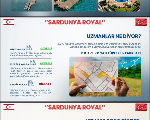 GİRNE SARDUNYA ROYAL PROJESİ %40 PEŞİNATLA 24 AY ELDEN TAKSİT