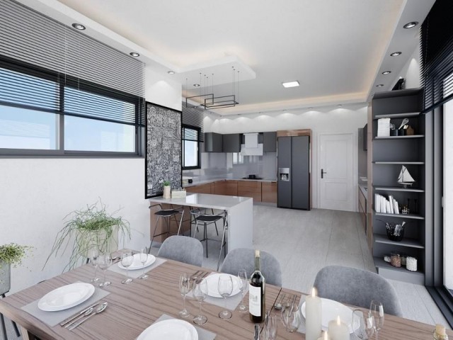 Zeytinlik bölgesinde 4+1 luks villa 690.000 STG'den başlayan fiyatlarla