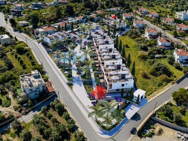Girne Lapta'nın Kalbinde Deniz ve Dağ Manzaralı Ödeme Planlı 2+1 Daireler !! - Fotoğraf 2