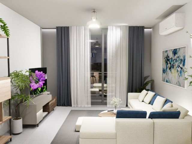 Lefkoşa Gönyeli'de Satılık 2+1 Modern Daireler !! 110.000 Stg'den Başlayan Fiyatlarla !! - Fotoğraf 3