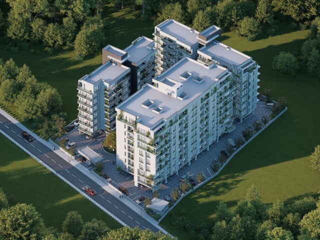 Lefkoşa Minareliköy'de Havuzlu Site Konseptli Projeden Satılık 3+1 Daireler! (kredi Yok Faiz Yok 24 Ay Vade) - Fotoğraf 1