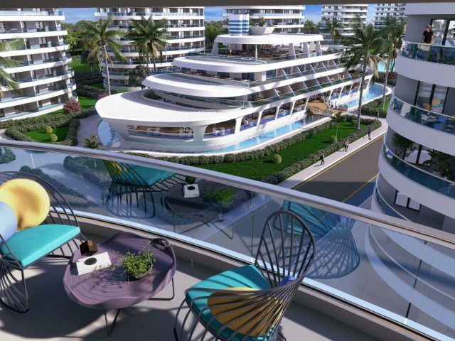 İskele Loungbeach bölgesinde 2+1 penthouse projeden satılık daire HABİBE ÇETİN 05338547005/05488547005 - Fotoğraf 3