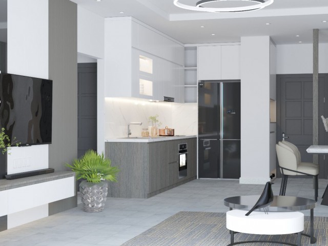 Gazimağusa Çanakkale bölgesinde lansman fiyatları ile sastılık 2+1 penthouse HABİBE ÇETİN 05338547005 - Fotoğraf 1