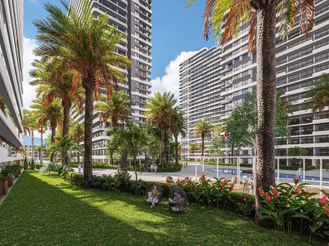 İskele Loungbeach bölgesinde 7 yıldızlı yaşam tarzı sunuyoruz 22000 m2 den fazla havuz alanı,90000+m2 yeşil alanı ,sonsuzluk havuzu ,tesislerde ihtiyaç duyacağınız herşeye sahip olacağınız projeden satılık lüks 1+1 rezidans HABİBE ÇETİN 05488547005 - Fotoğraf 3