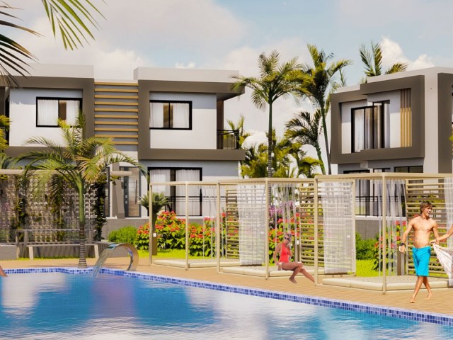 İskele Boğaz da deniz manzaralı lansman fiyatları ile satılık ikiz villa Habibe ÇETİN 05338547005 - Fotoğraf 1