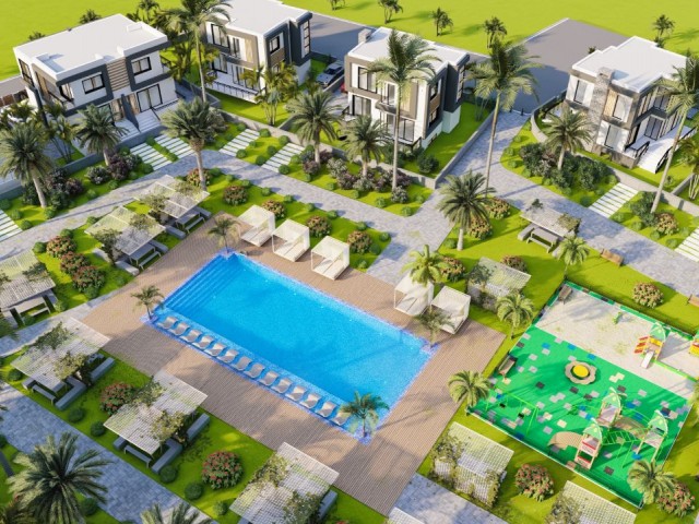 İskele Boğaz da deniz manzaralı lansman fiyatları ile satılık ikiz villa Habibe ÇETİN 05338547005 - Fotoğraf 3