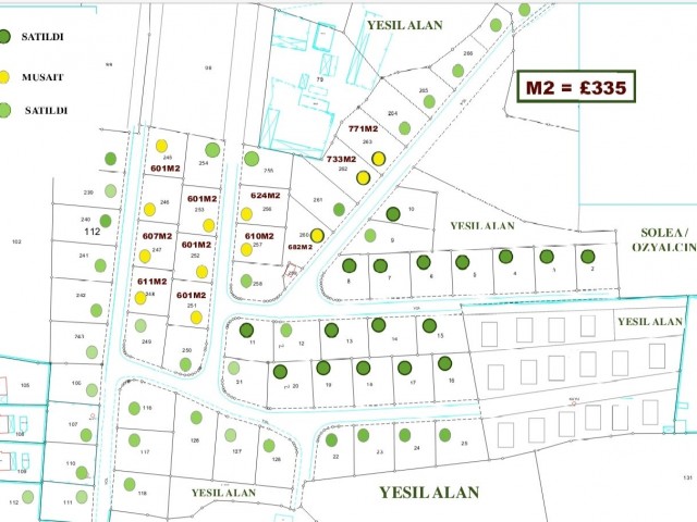 GİRNE Cratos Hotel karşısı satılık tapusu hazır arsalar, tüm altyapı hazır arsalarimız satılıktır.Fiyatlar mantıklı teklifler üstünden değerlendirilecek... Satış fiyatı 335 stg M2 Şi... - Fotoğraf 3