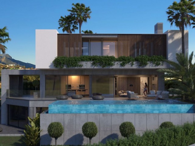 Zeytinlik , Türk koçanlı 4+1, triplex asansörlü, 420 m2 kullanım alanı, 1100 m2 bahçeli , deniz manzaralı, cam asansörlü 14 x 6m. Havuzlu - Fotoğraf 1