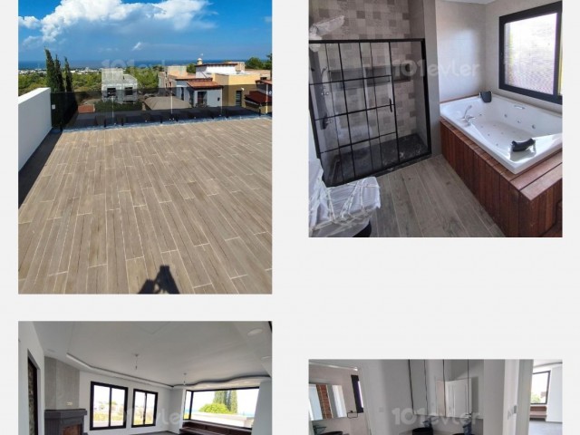 Girne Zeytinlik, ana artel üst başı, Dağ Deniz manzaralı Türk Tapulu, taşınmaya hazır, 310m2 iç, 726 ve 900 m2 arsalarıyla son 2 adet villa... - Fotoğraf 3