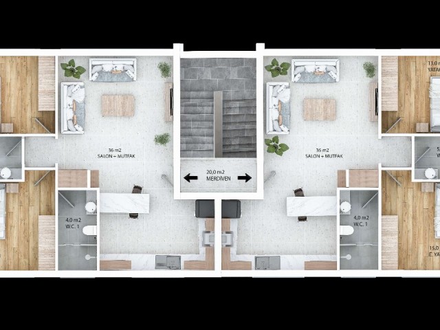 LAPTA Mehmet Akif Sokagi, Havuzlu Sitede 90 M2 ,2+1 Daire Satirliktir /150.000 STG/+905391132605