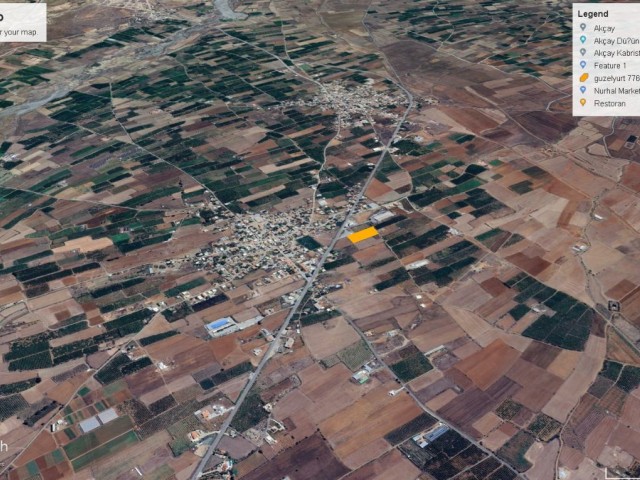Güzelyurt Akçay Bölgesinde 7768 m² Fasıl 96 220% İmarlı Satılık Arazi £330.000