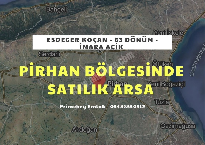 Mağusa Pirhan'da 63 Dönüm Satılık Arazi | Yatırımlık Fırsat